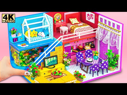 DIY Miniature House Cardboard #198 ❤️ Build Mega Aquarium In Two Bedroom House has Four Room for Two