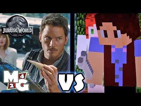 Official Jurassic World Trailer | VS | Minecraft Jurassic World Trailer
