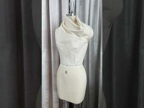 Draping an Asymmetrical Cowl Drape Top