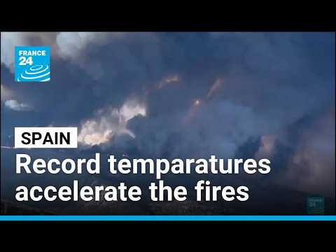 Wildfires in Spain: Record temparatures accelerate spread of blazes