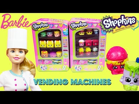 Shopkins Vending Machines Barbie Goes on A Hunt for Sweet Treats Video