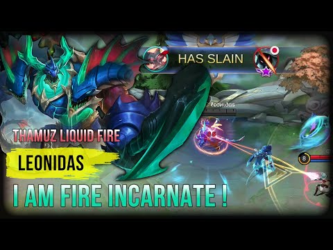Thamuz Offlane Build - Thamuz Liquid Fire Gameplay - Thamuz Top Global (Leonidas) ~ MLBB