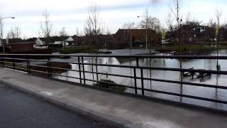 preview picture of video 'roer vlodrop limburg hoog water 09-01-2011'