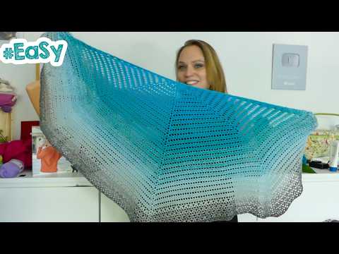 Crochet bat scarf "Day at the Sea"