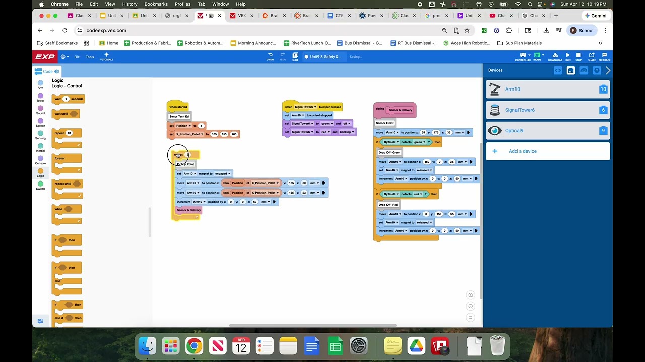 Unit 9-3: Safety & Sorting Challenge- Putting It All Together