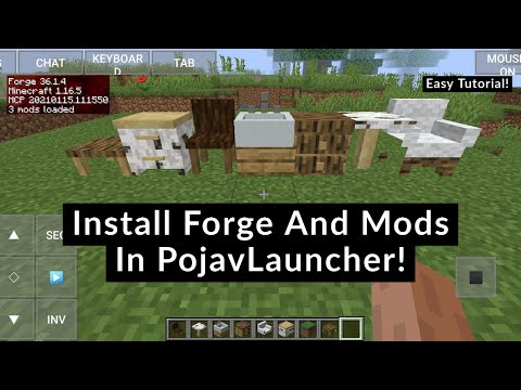 A.S.K Tutorials And More - How To Install Forge And Mods In PojavLauncher 2021! (Minecraft Java On Android)