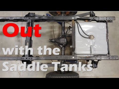 Replacing GM Square Body Saddle Tanks with One Rear Suburban Tank | 1986 GMC