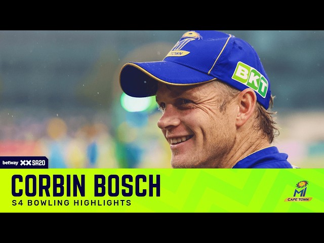 Corbin Bosch | S4: Bowling Highlights | Betway SA20 Corbin Bosch | S4: Bowling Highlights | Betway SA20