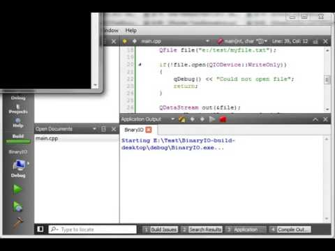 C   Qt 85   Binary IO basic object serialization