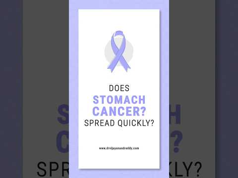 Does stomach cancer spread quickly?#stomachcancer #stomachcancerawareness #cancerdoubts  #cancer