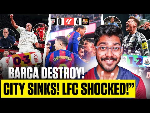 Barcelona vs Athletic Club 4-0 BEAUTY HOMECOMING review, Liverpool and Man City SINKS !