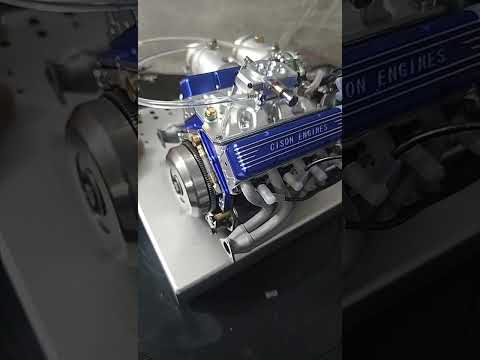 Do you like the blue CISON V8 Engine?-EngineDIY