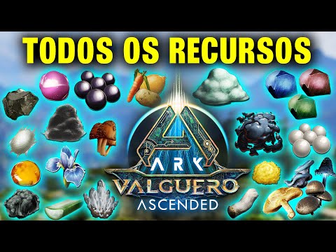 LOCATION OF ALL RESOURCES ON THE VALGUERO MAP! Ark: Survival Ascended!