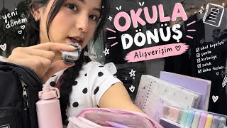 Okula dönüş alışveriş vlogg🏫📚
