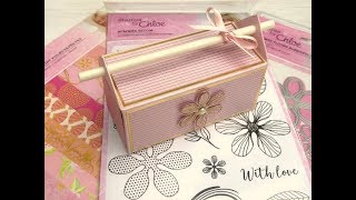 Gable Style Gift Box with Straw Handle