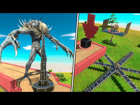 🔥ALL UNITS vs GIANT DEADLY SPIKE + FAN WITH SPIKES - Animal Revolt Battle Simulator