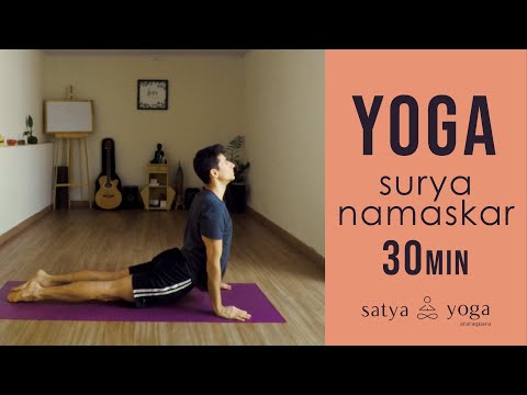 SURYA NAMASKAR - SAUDAÇÃO AO SOL A E B - 30 MIN - SATYA YOGA