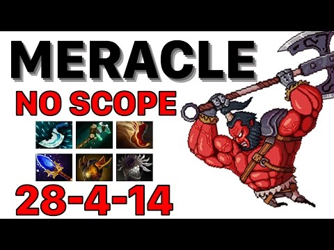 Dota 2 Meracle AXE 28 Kills Dota EZ MODE ✔On