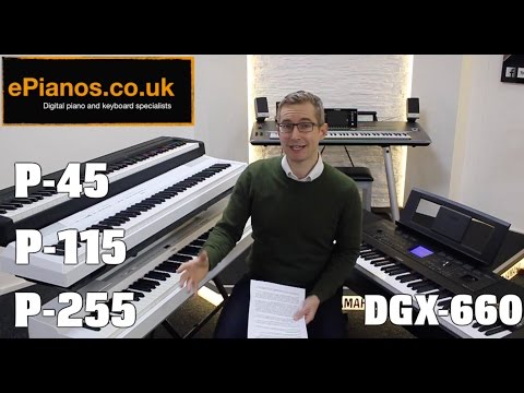 Yamaha P45 vs P115 vs P255 comparison - What piano should I buy?