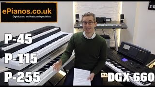 Yamaha P45 vs P115 vs P255 comparison – What piano should I buy?