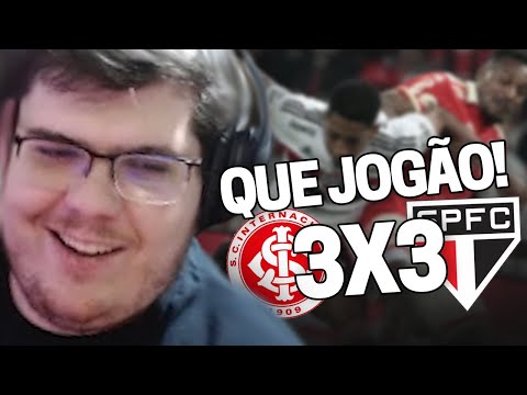 CASIMIRO REAGE: INTERNACIONAL 3X3 SÃO PAULO PELO BRASILEIRÃO 2022 | Cortes do Casimito