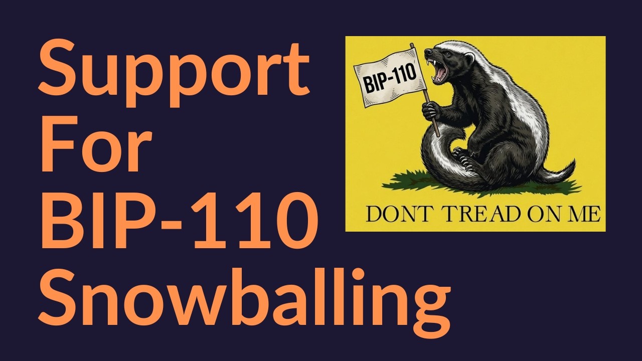 Support For BIP-110 Snowballing