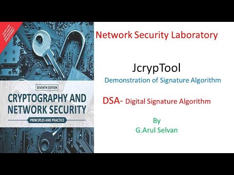 JCrypTool Tutorial - Digital signature Algorithm Demonstration