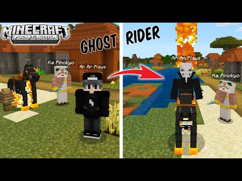 Ar Ar Plays -  GHOST RIDER and KA PINOKYO AGAINST THE PIRATE |  Minecraft PE