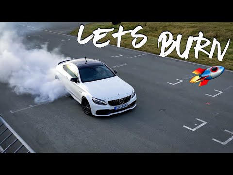 R.I.P. † 285'er Sommerreifen! Extreme 132 Meter Burnout mit dem AMG C63 | 571PS 830NM