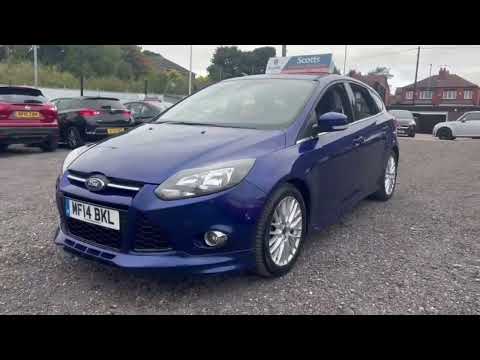 2014 14 FORD FOCUS 1.6 ZETEC S TDCI 5 DOOR DIESEL BLUE 1 OWNER LOW TAX