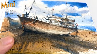 Is Light and Shadow Important in Watercolor? Yes！！ – Mini Watercolor Episode 9 | Relaxing music.