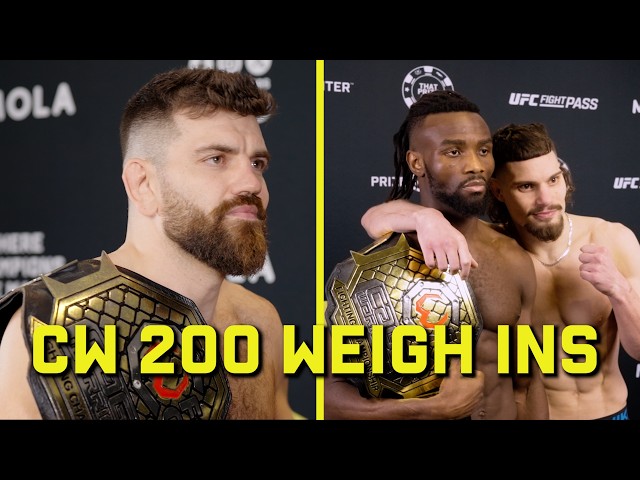 Cage Warriors 200 Dublin Weigh-Ins | CW 200 World Title Doubleheader