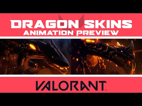 VALORANT Dragon Skins Animation Preview | Elderflame Skin Collection Showcase