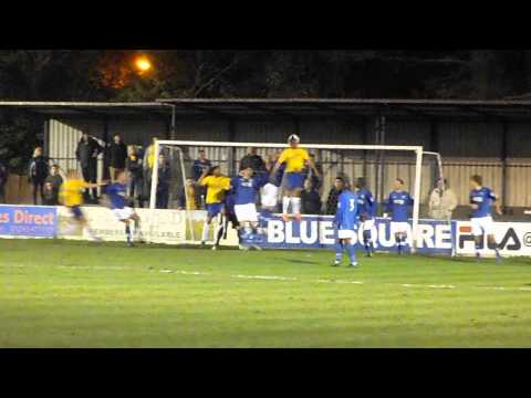 Billericay Town 2-3 Staines Town.  Conference South.  Tue16Apr2013