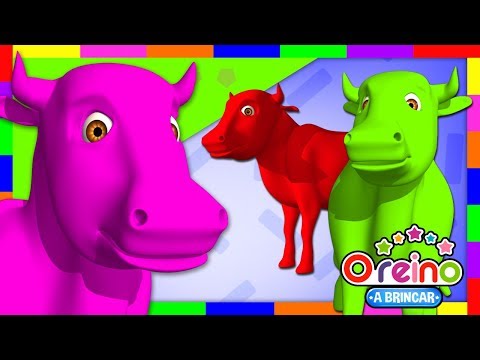 Pinte e Limpe a Vaca Maru - Aprenda As Cores Na Fazenda | A Brincar