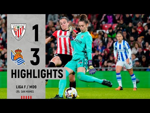 Imagen de portada del video HIGHLIGHTS | Athletic Club 1-3 Real Sociedad | Liga F 2022-23 MD9