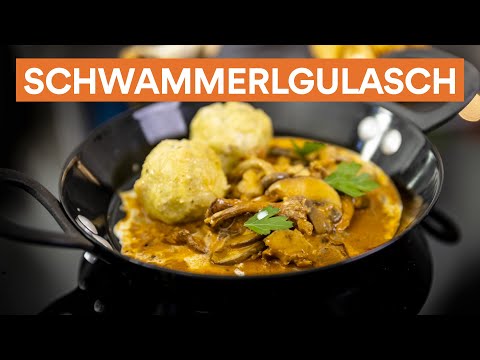 Schwammerlgulasch mit Semmelknödel - so schmeckt der Herbst!