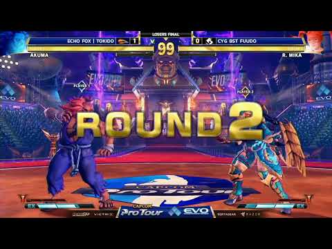 EVO 2018 - Street Fighter V Losers Final - Echo Fox Tokido vs CYG BST Fuudo