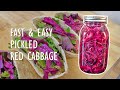Simple Healthy Garnish | Pickled Red Cabbage | Starts With Kitchen