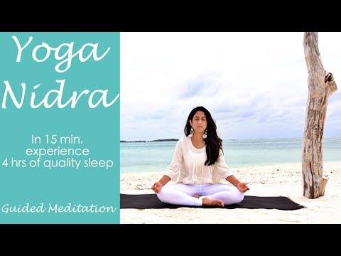 Yoga Nidra (Yogic Sleep) Tutorial | 15 min guided meditation | Deep Relaxation technique