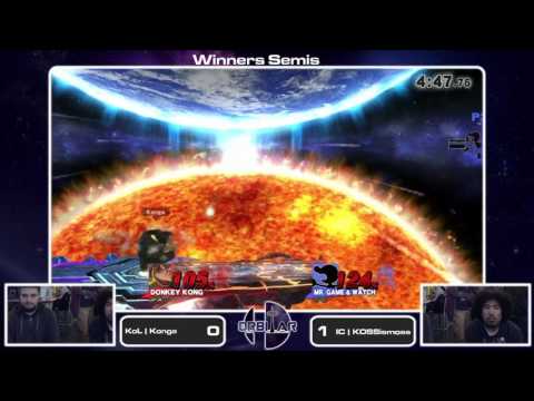 KoL | Konga (Donkey Kong) vs KOSSismoss (Mr. Game & Watch) - Orbitar 24 - Winners Semis