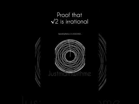 Proof that √2 is irrational #maths #squareroot #shorts #justmathwithme