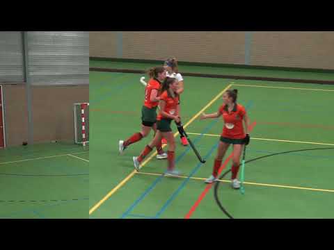 Zaalhockey samenvatting topklasse Zwart Wit MB1- Warande MB1