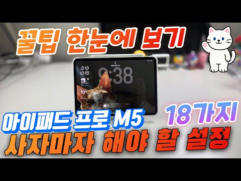 아이패드 프로 M5 사자마자 해야 할 설정 18가지(iPad Pro M5 Setup)