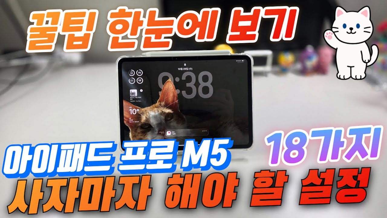 아이패드 프로 M5 사자마자 해야 할 설정 18가지(iPad Pro M5 Setup)