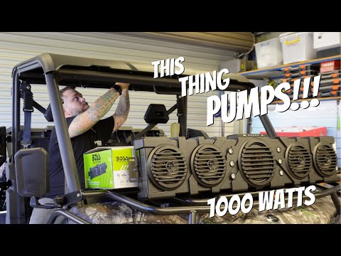 THIS THING PUMPS! Boss Audio BRRF46A install and test on my 2022 CF Moto UForce 1000 #bossaudio