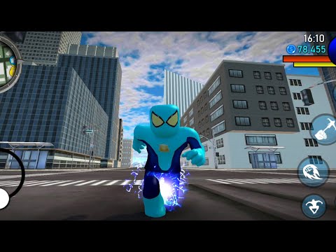 Amazing Spiderman - Bloxxy Spider Hero City Battle | Flying Rope Hero Crime City Rescue GamePlay