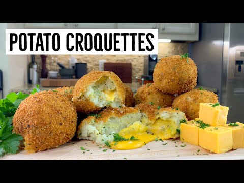 Potato Croquettes (Stuffed, Fried Mashed Potatoes)