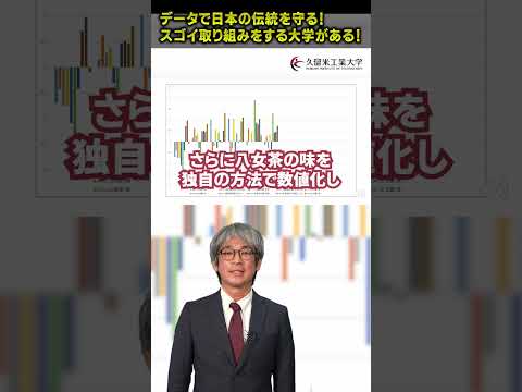 データで日本の伝統を守るスゴイ大学 #八女茶 #農産物 #久留米工業大学