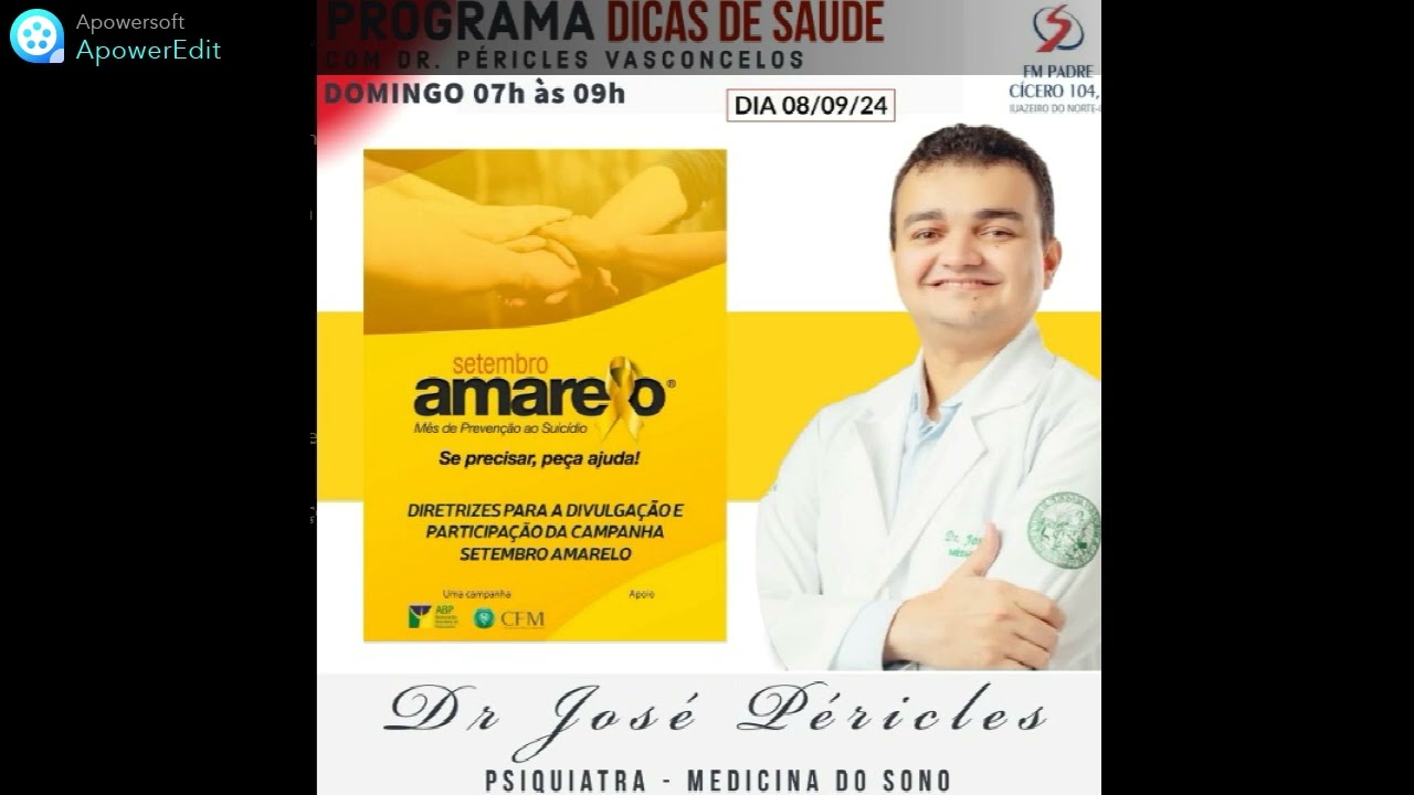 Setembro Amarelo com Dr José Péricles - Dicas de Saúde Podcast